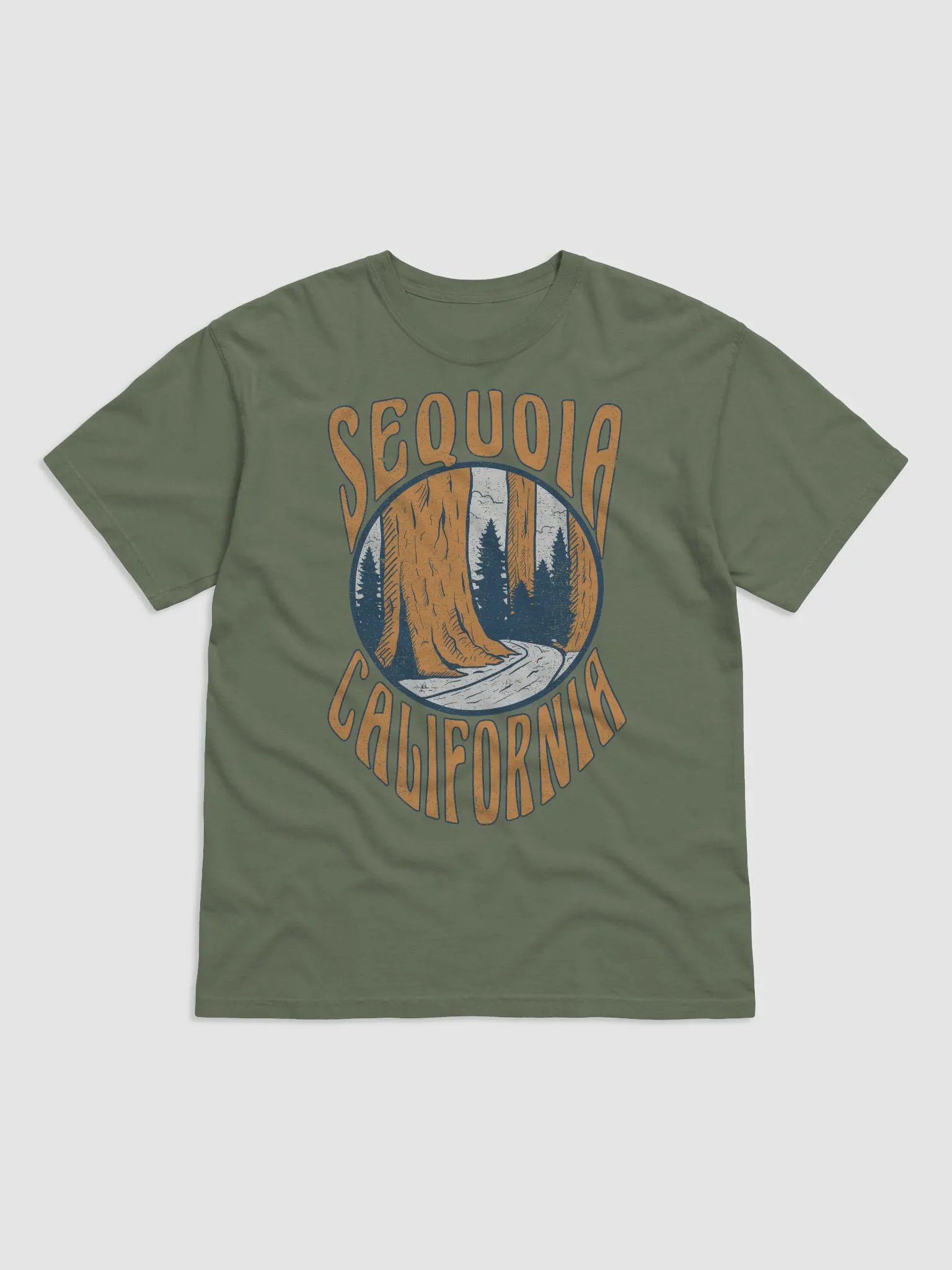 Sequoia National Park, California Tee | Art Nouveau-Style Western T-Shirt for Travel and Road Trips product image (20)