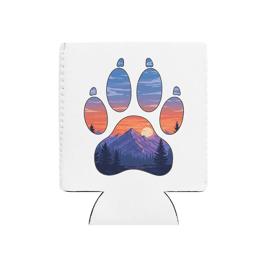 Mountain Adventure White Koozie product image (2)