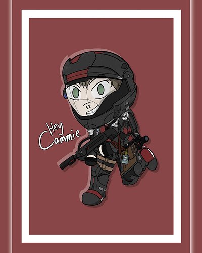 So I decided to draw myself in my armour because why not 😝