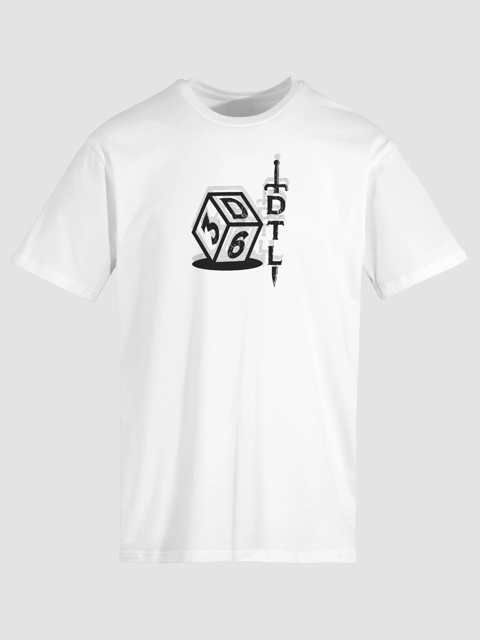 3d6 DTL Vertical Logo on Light Unisex Premium T-Shirt product image (5)