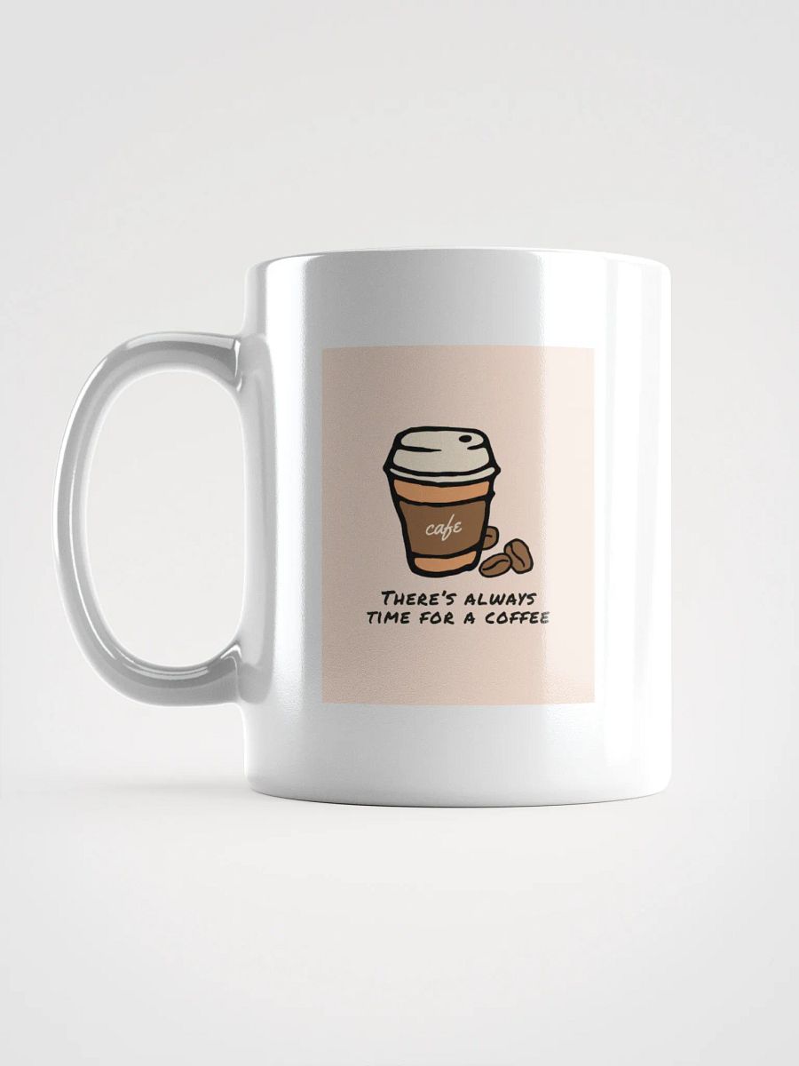 Café Time Illustration White Glossy Mug product image (16)