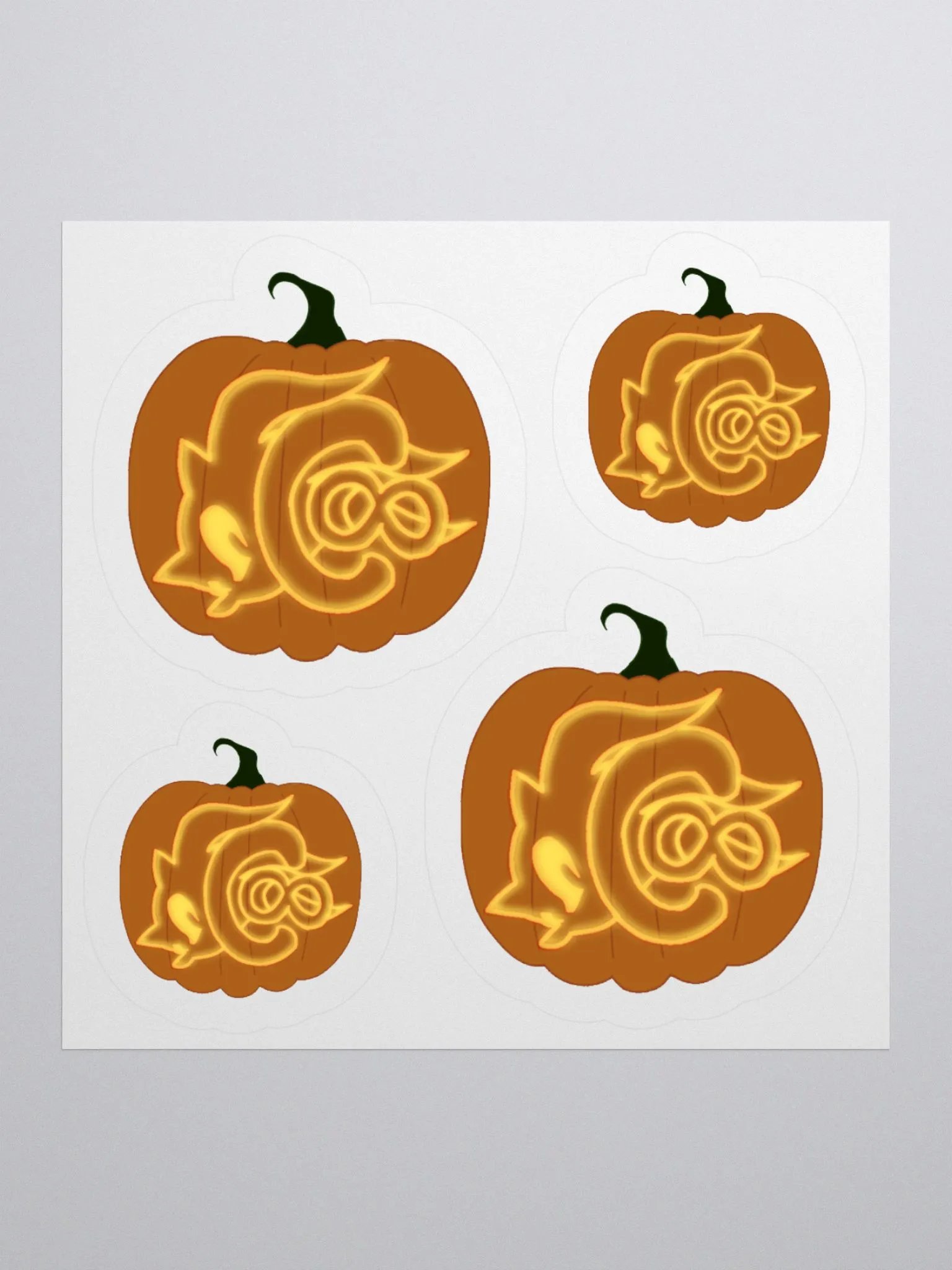 Pumpkin Logo Kiss Cut Sticker Sheet product image (1)