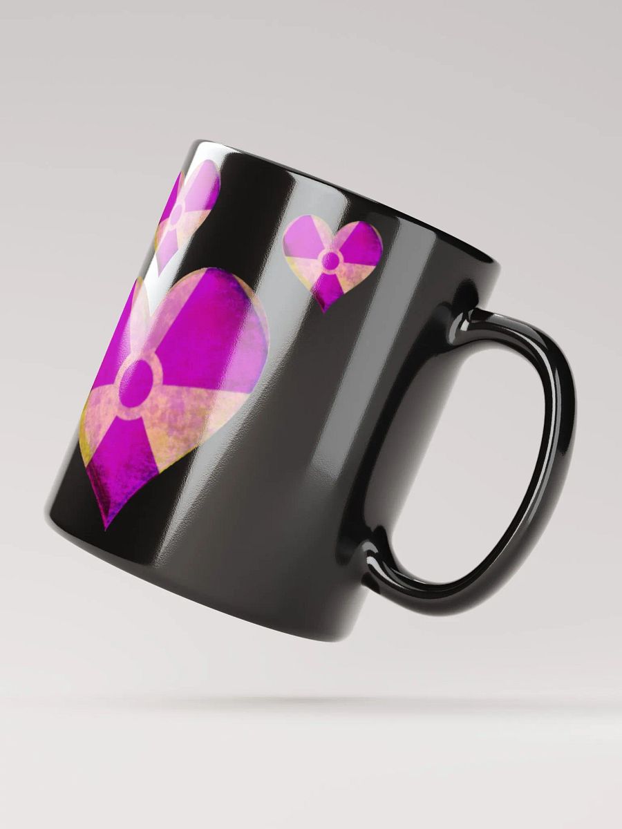 50 Rad Hearts Mug - Purple on Black product image (5)