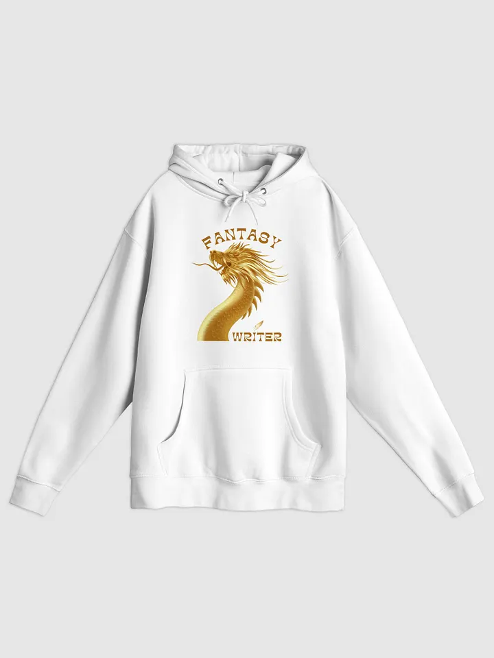 Fantasy Writer Dragon Hoodie - Gold/White product image (1)