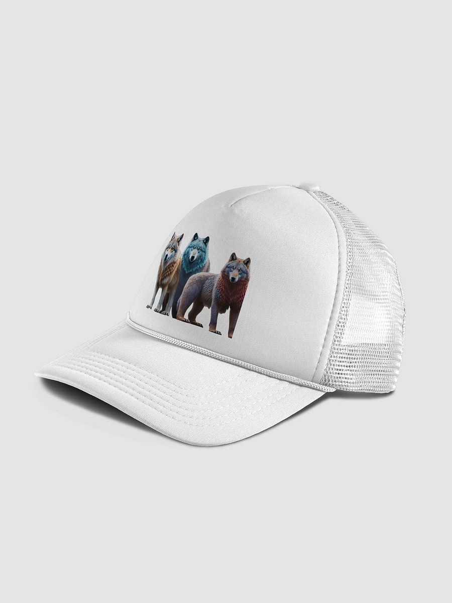Strength & Unity Trucker Hat: Wolf & Bear Design for Loyalty & Teamwork product image (36)