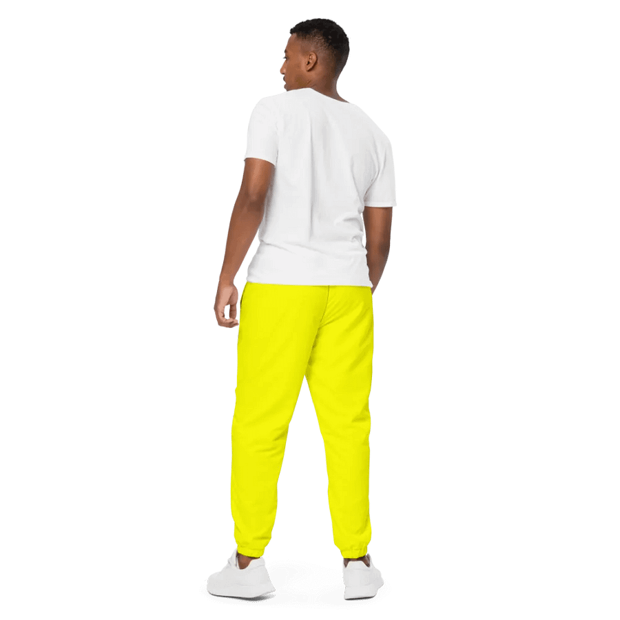 Plain Color Yellow Track Pants product image (4)