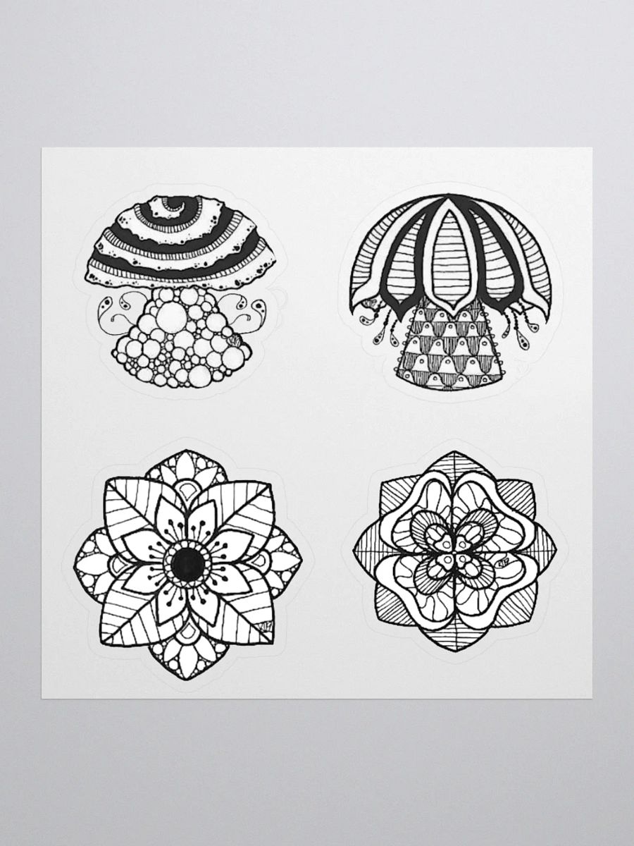 B/W Sticker Set product image (3)