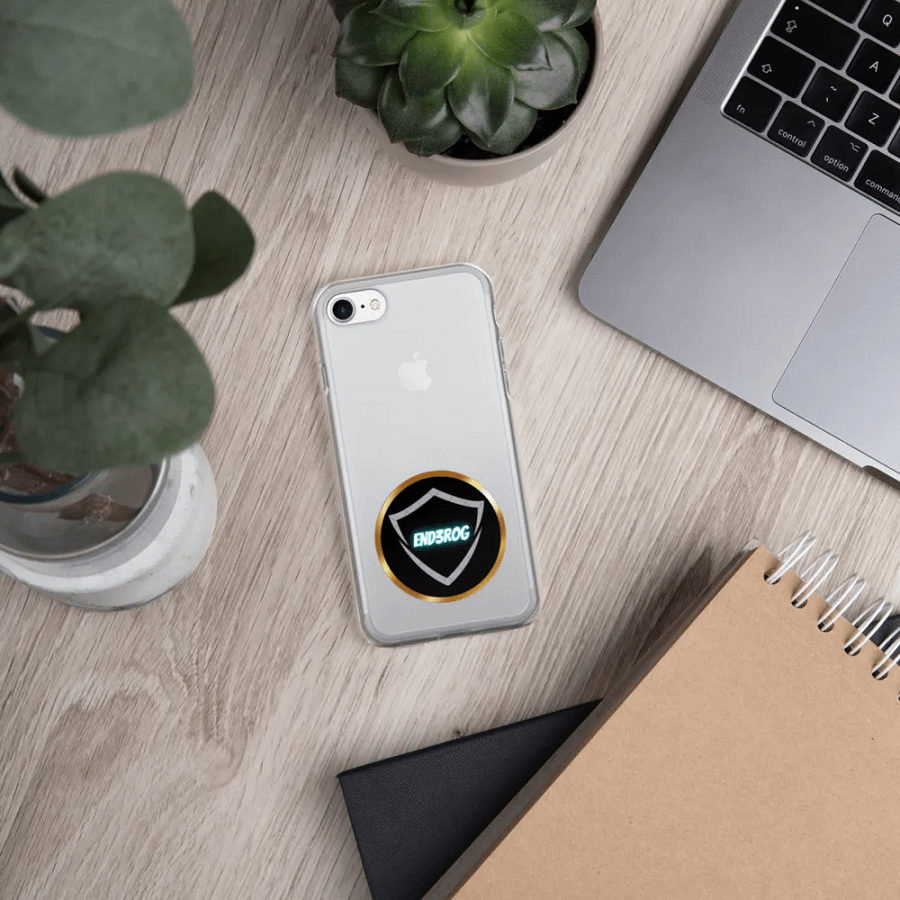 Glowing Shield Logo Clear iPhone Case product image (331)