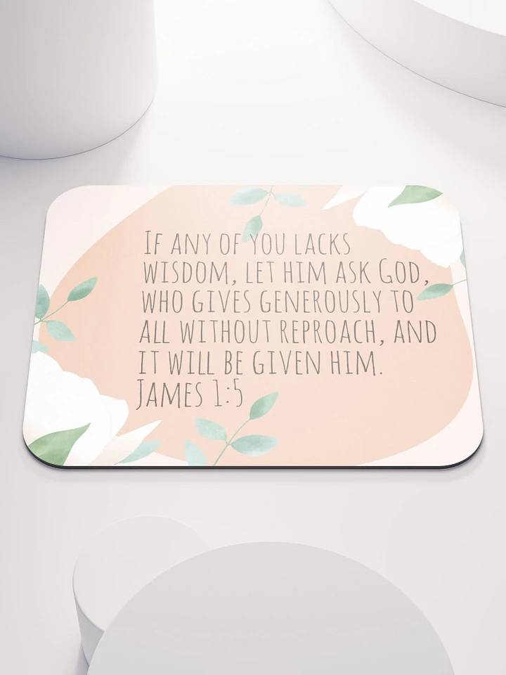 Christian Wisdom James 1:5 Mouse Pad product image (1)