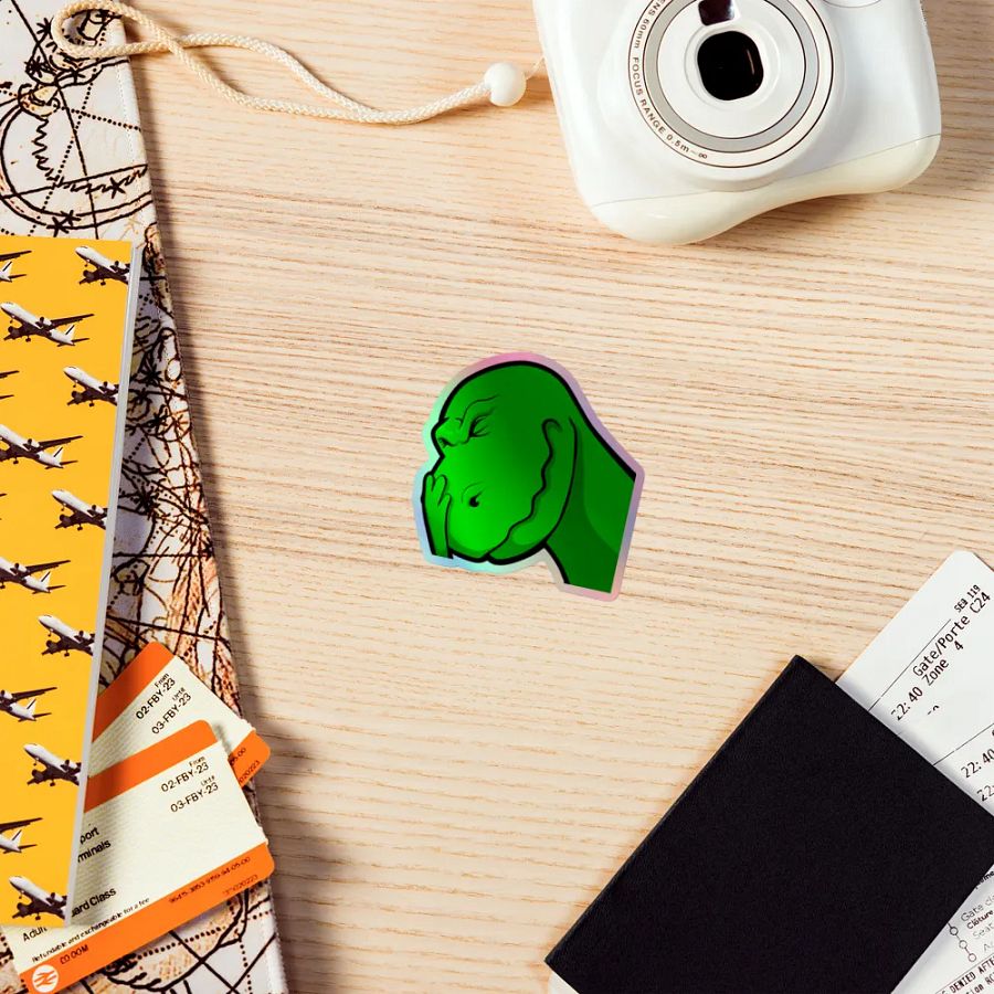 Vella Face palm Holo Sticker product image (7)