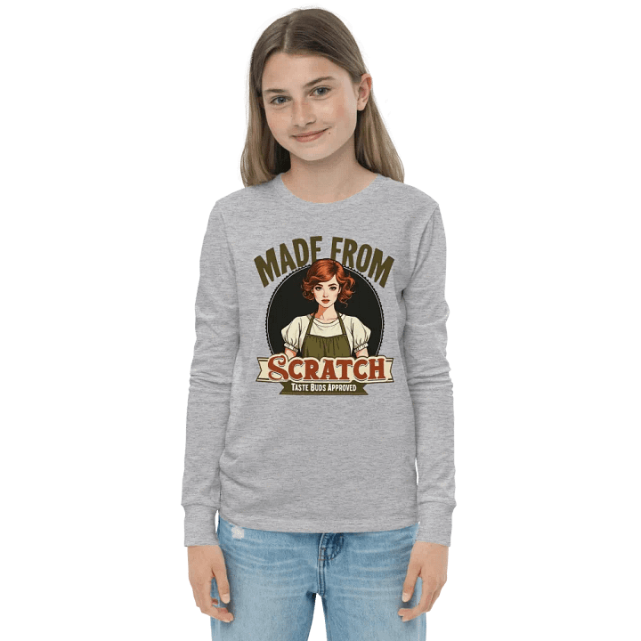 Scratch-Made Retro Chef Youth Long Sleeve Tee product image (4)