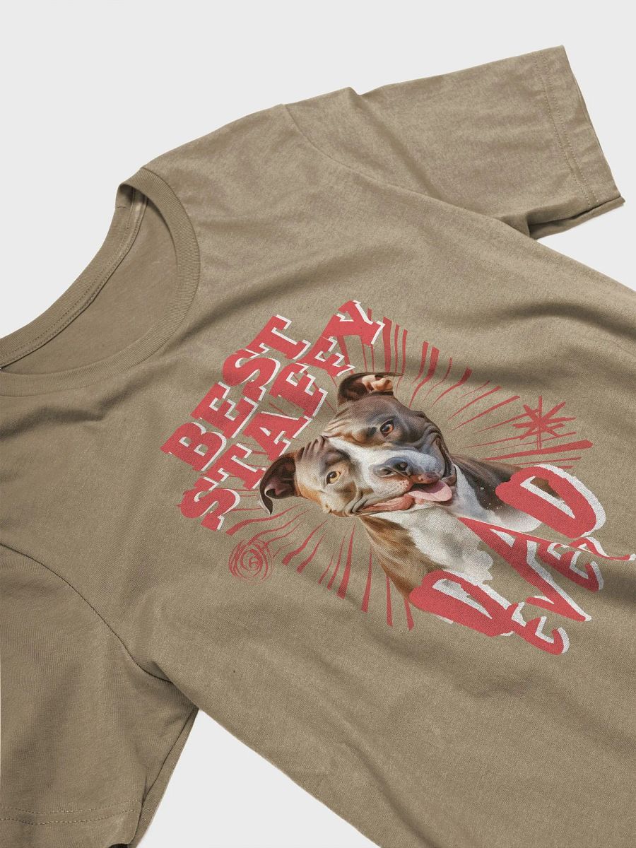 Red Best Staffy Dad Ever Regular Fit T-shirt product image (17)