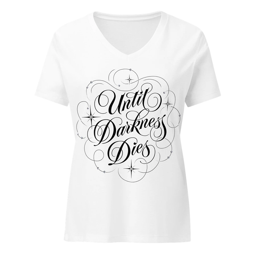 Until Darkness Dies (swirls design) Bella+Canvas Women's Relaxed V-Neck T-Shirt product image (25)