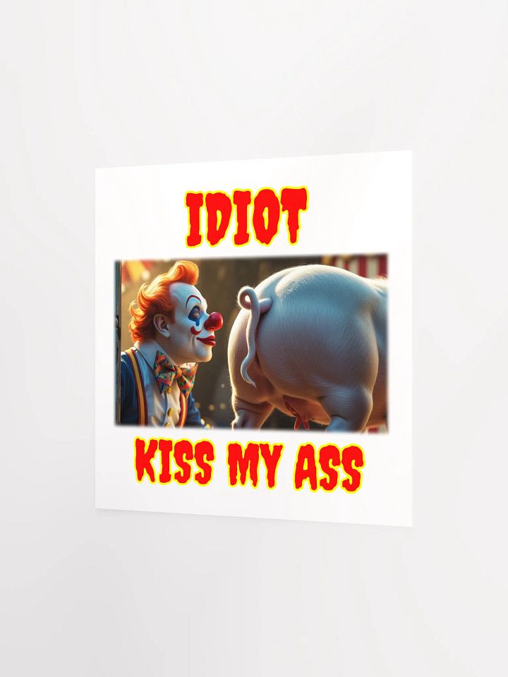 Clown and Pig 'Idiot' Poster product image (7)