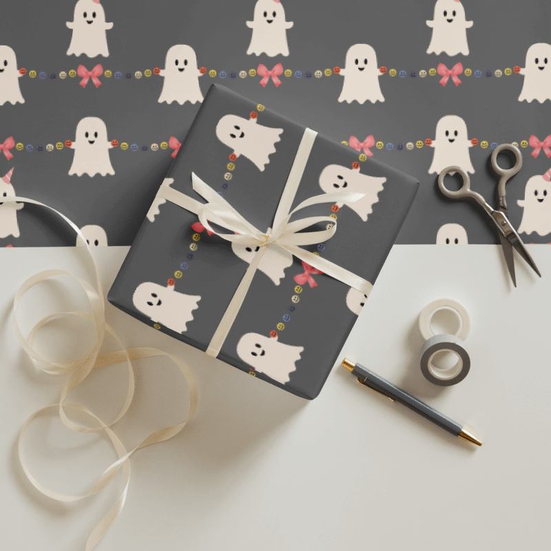 Cute Spooky Ghost Wrapping Paper Set product image (3)