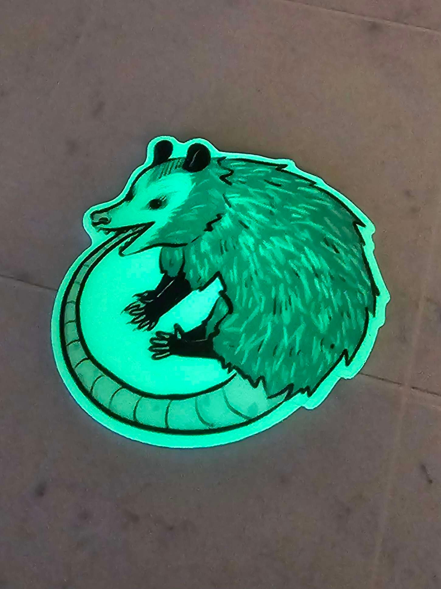 Glow in the Dark Oropossum sticker - Ships FREE! product image (2)