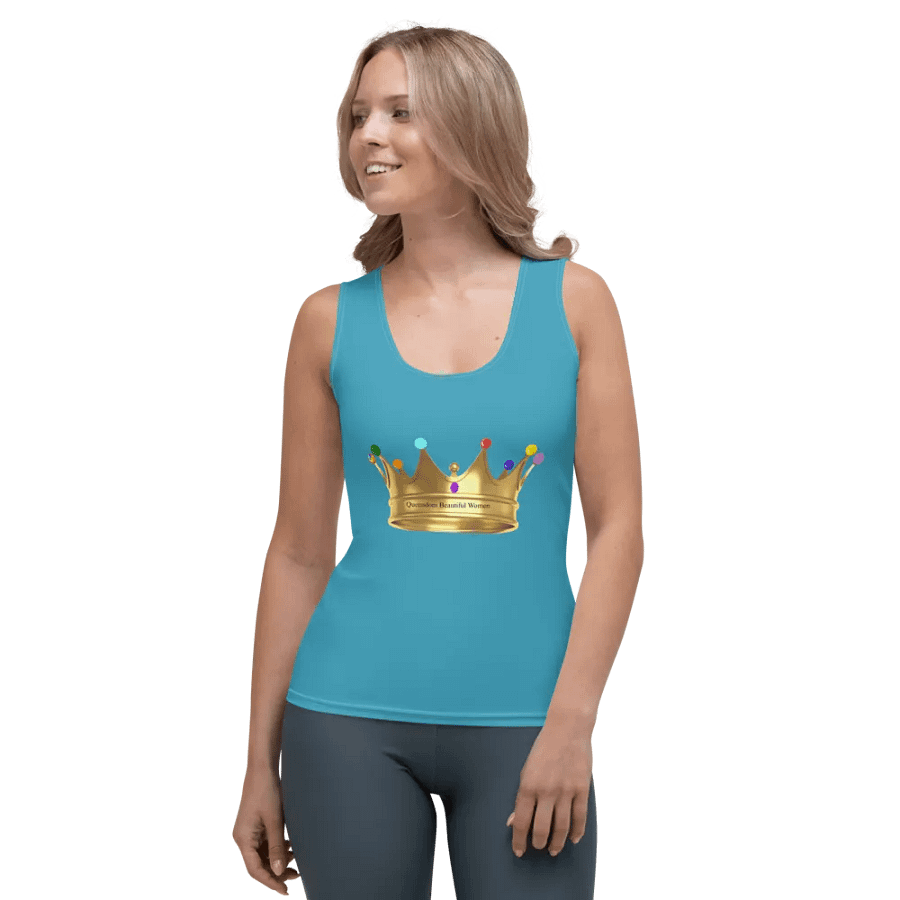 Queendom Beautiful Women Crown Tank Top/Turquoise (TM) product image (3)