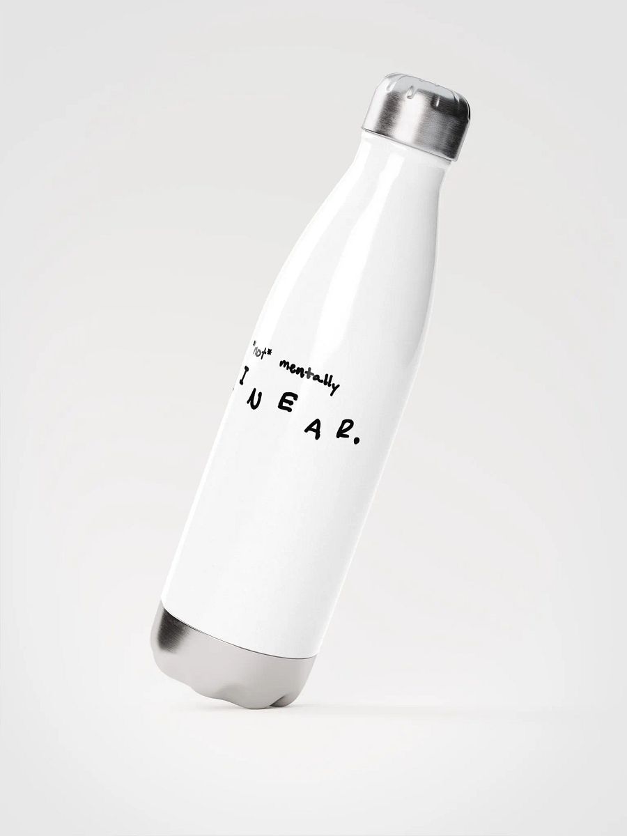 *not* mentally linear stainless steel water bottle product image (4)
