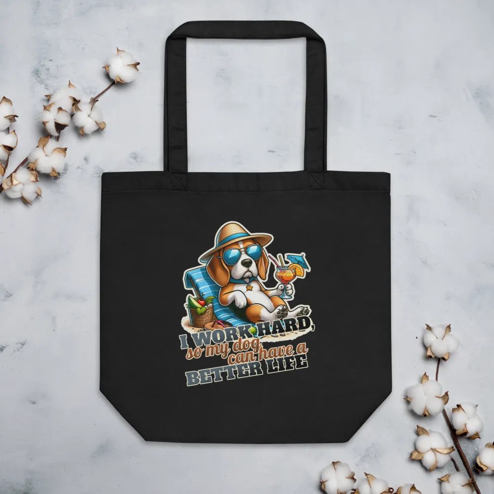 Work Hard - Beagle Beach - Tote Bag product image (4)