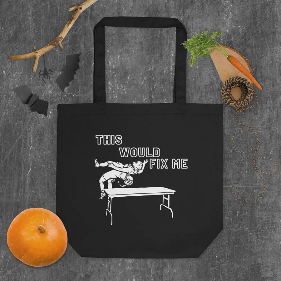 Fix Me White Print Tote product image (6)