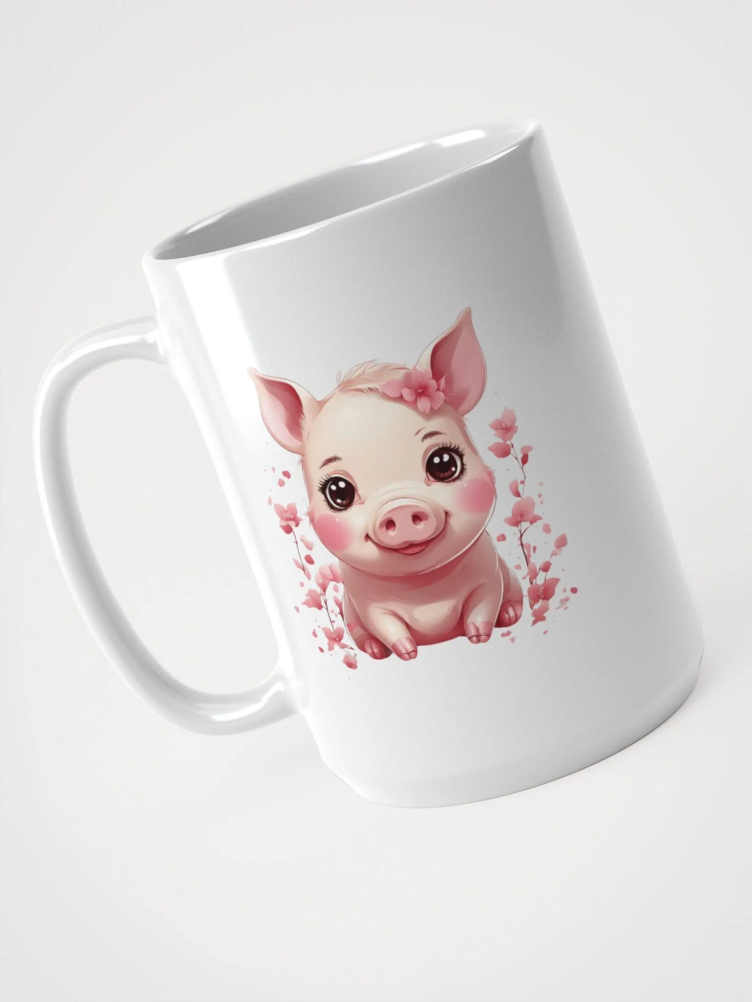 Charming Piglet White Glossy Mug product image (3)