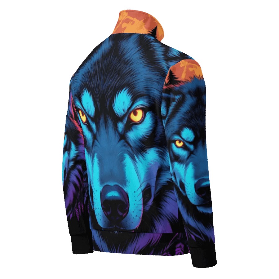 Mystic Wolf Moon all over print unisex track jacket product image (2)