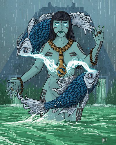 The River Goddess
This one’s not entirely done, but I need to move on for a bit😅
Inktober52 8 - Pisces 

#inktober52 #inktobe...