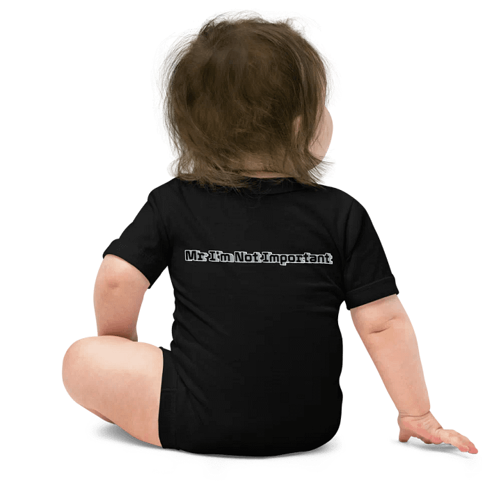 Baby Short Sleeve One Piece - Mr I'm Not Important product image (2)