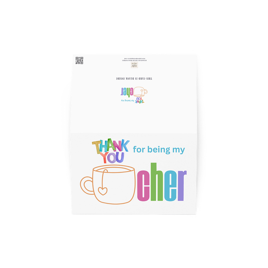 Thank you for being my teacher Card product image (3)