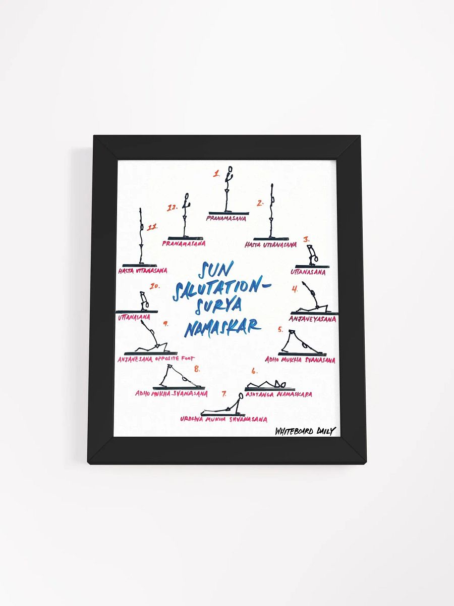 Framed Sun Salutation Poster product image (1)