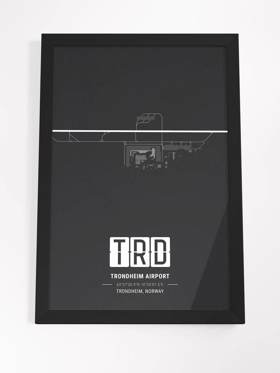 Framed Airport TRD Premium Map On Matt Paper product image (4)