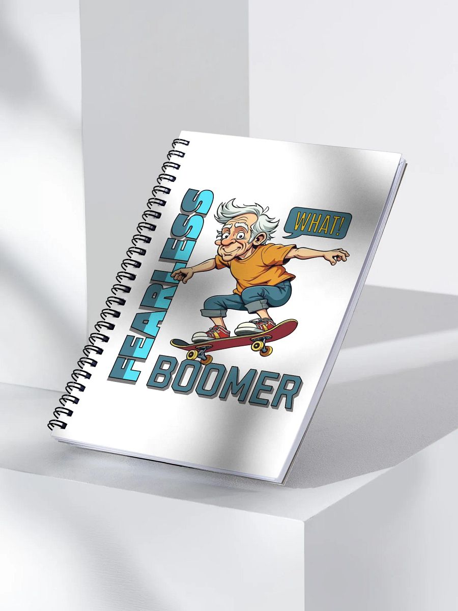 Fearless Boomer Skateboarding Spiral Notebook product image (3)