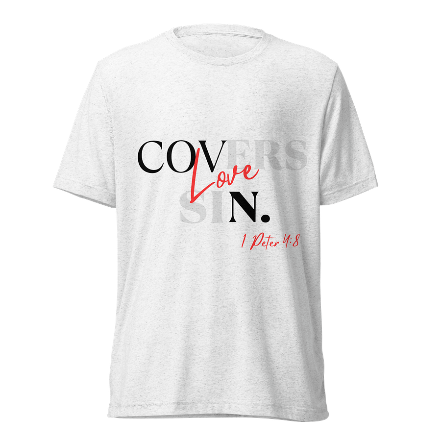 Love Covers Sin White T-Shirt product image (1)
