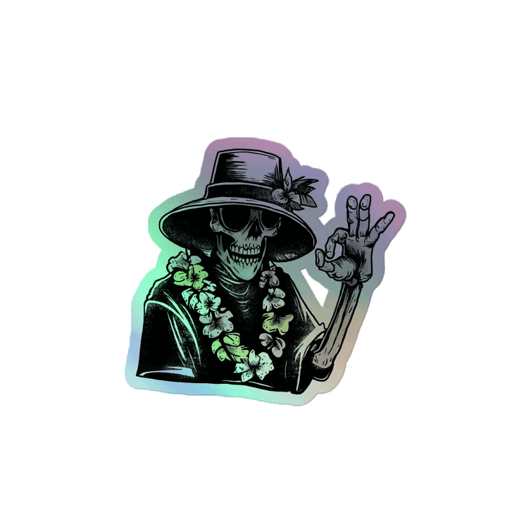 Cool With Death Holographic Sticker product image (2)