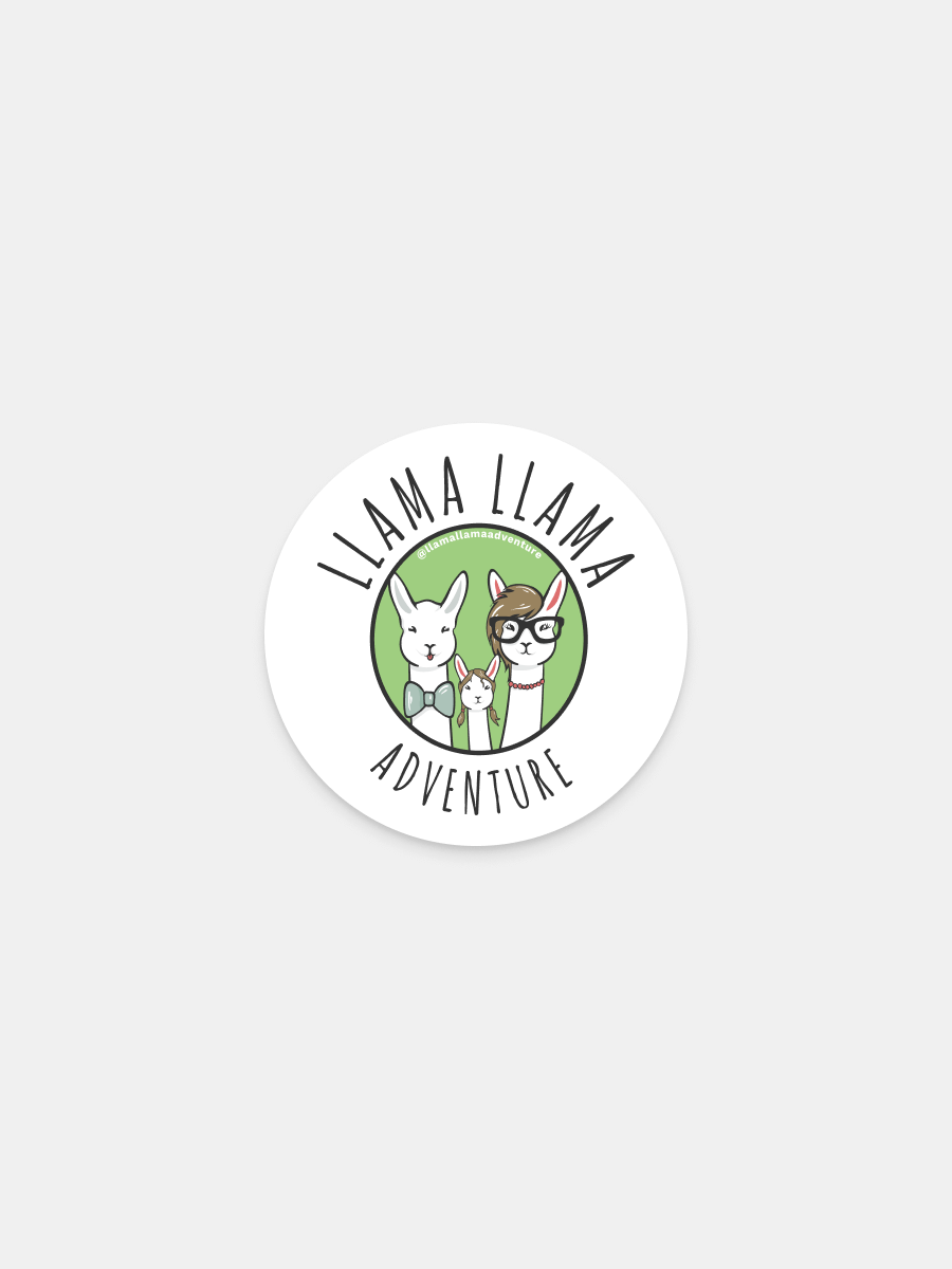 Llamas logo sticker product image (1)