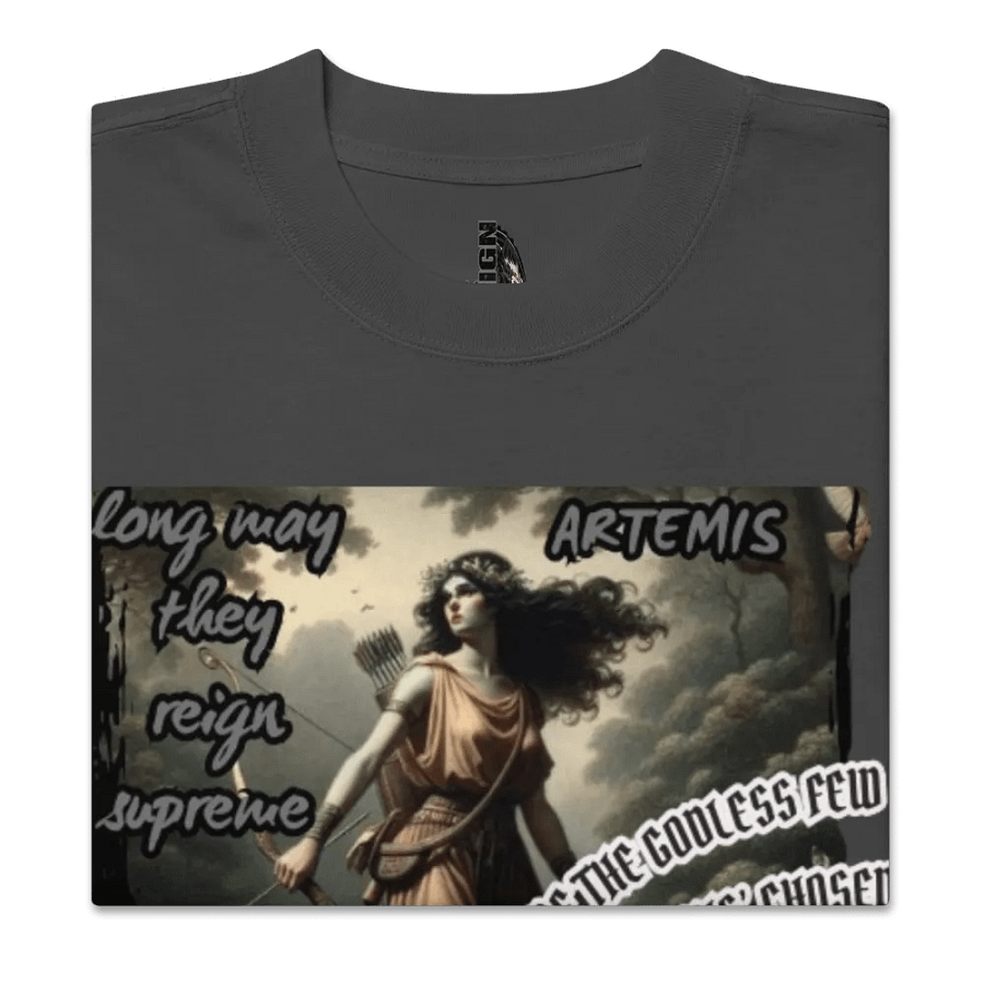 the goddess of the hunt godless few oversized tee product image (22)