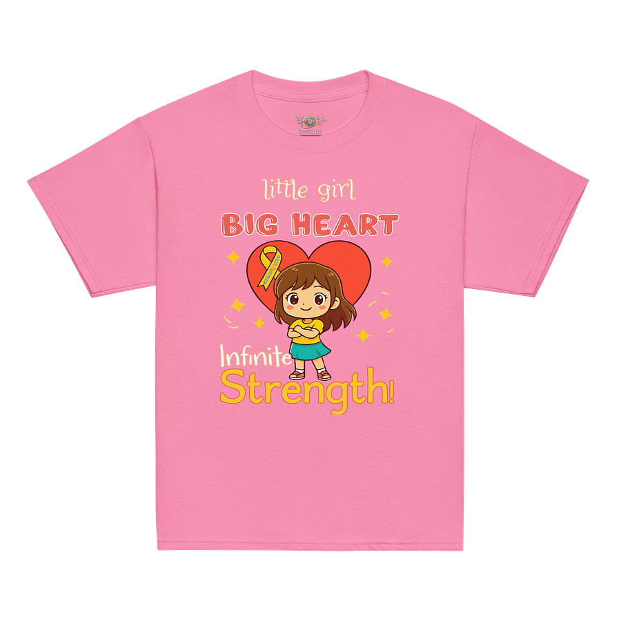 Big Heart, Infinite Strength-Youth-Girl-v2-Childhood Cancer Awareness product image (3)