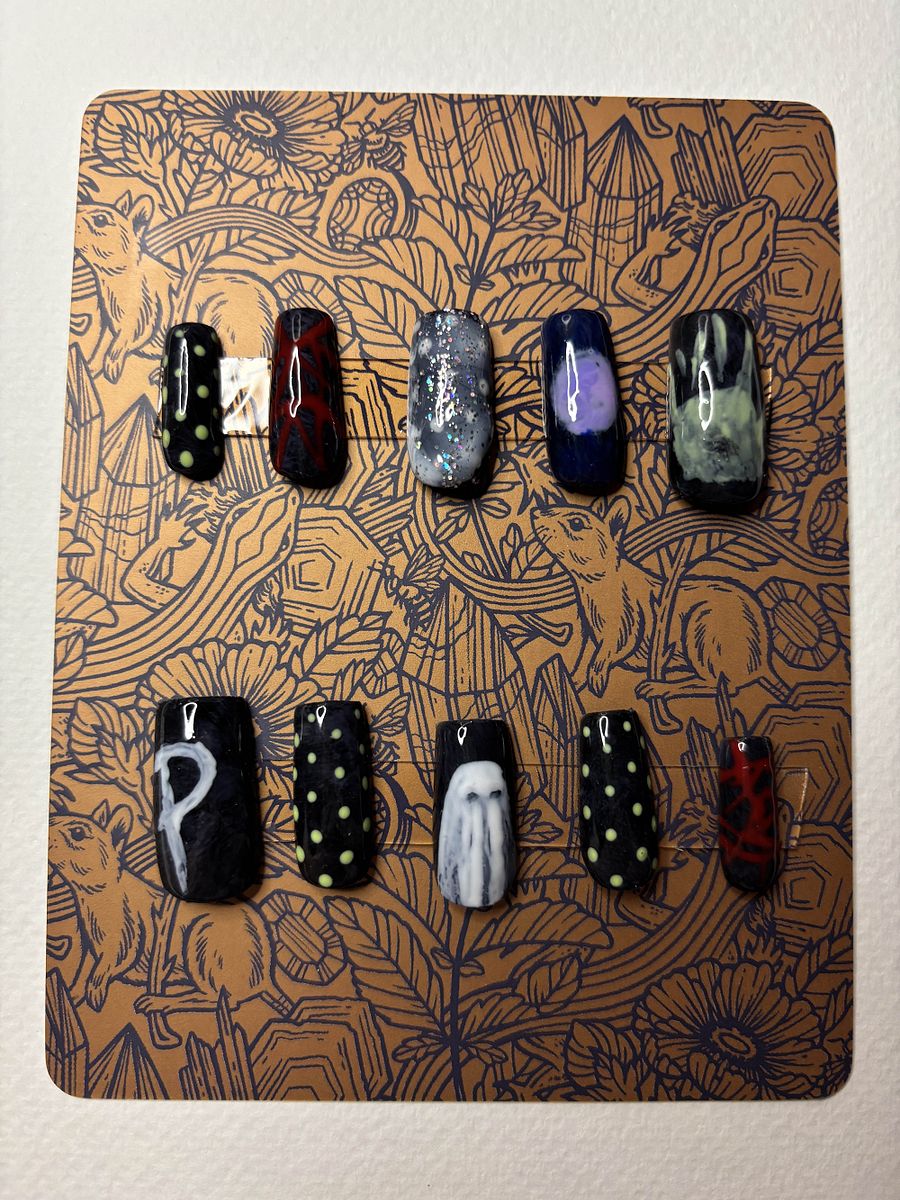 Handpainted 'Ghost Hunter' Press On Nails product image (1)