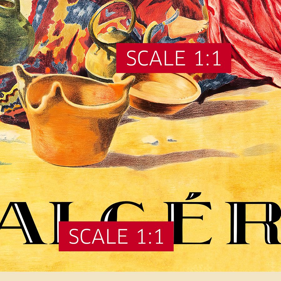 Algeria, French poster, 1924 — retro vintage travel poster, retro travel art, retro travel wall art product image (5)
