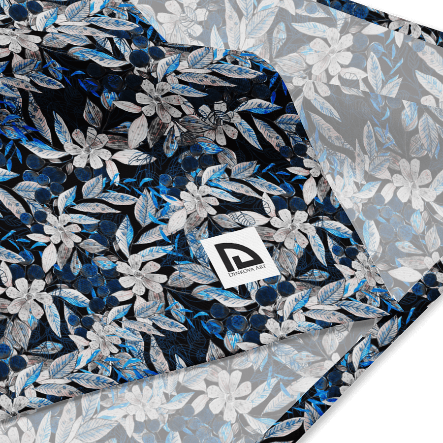 Blue White Garden Bandana product image (4)