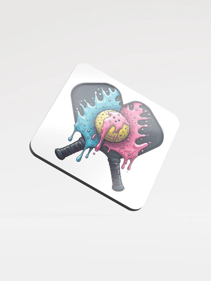 Ice Cream Pickleball Splash Cork Coasters Set product image (2)