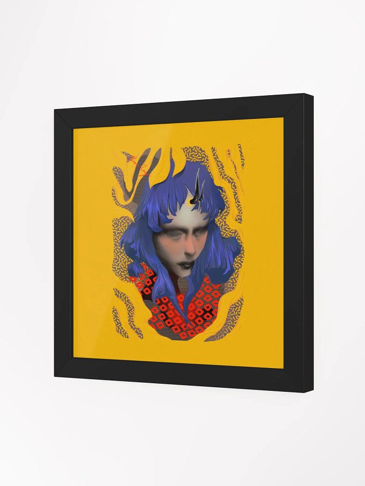 Something Strange, Charming and Blue Square Framed Matte Print product image (17)