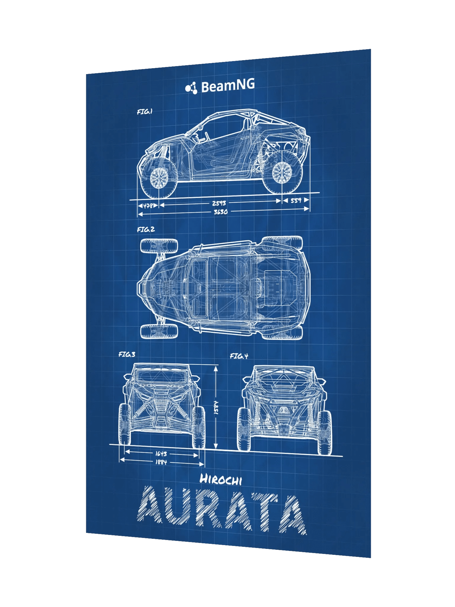 Hirochi Aurata Blueprint Poster product image (3)
