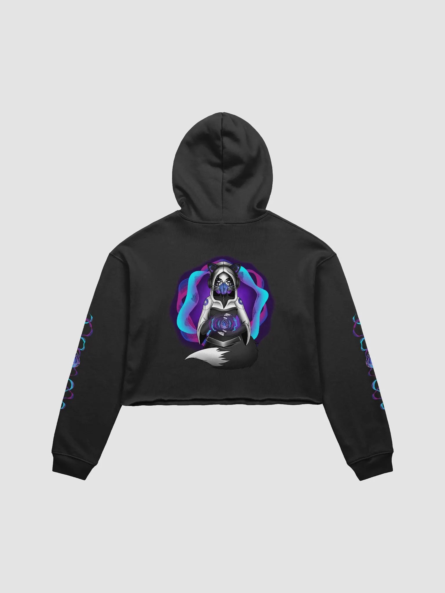 Galactic Waves Cropped Hoodie product image (1)