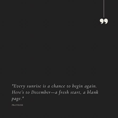 ✨ December is here—a fresh start, a blank page.

Every day is a chance to begin again. Swipe through this carousel for reflec...