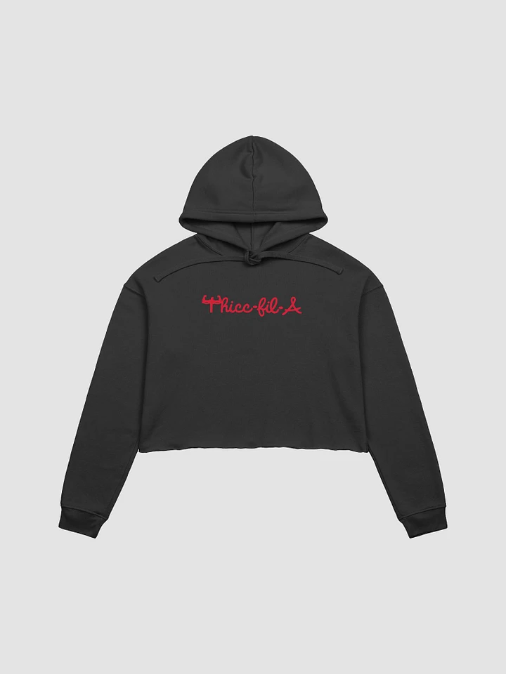 Thicc-fil-A Crop Top Hoodie product image (1)