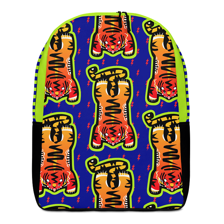 Lime & Blue Tiger Backpack - Electric Tiger Club product image (2)