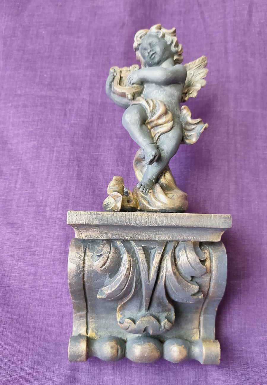 Único e exclusivo Anjo de parede com harpa, ser espiritual product image (8)