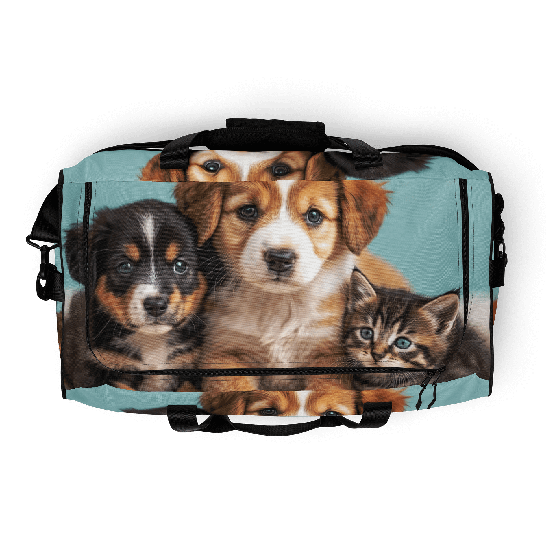 Cozy Companions All-Over Print Duffle Bag product image (8)