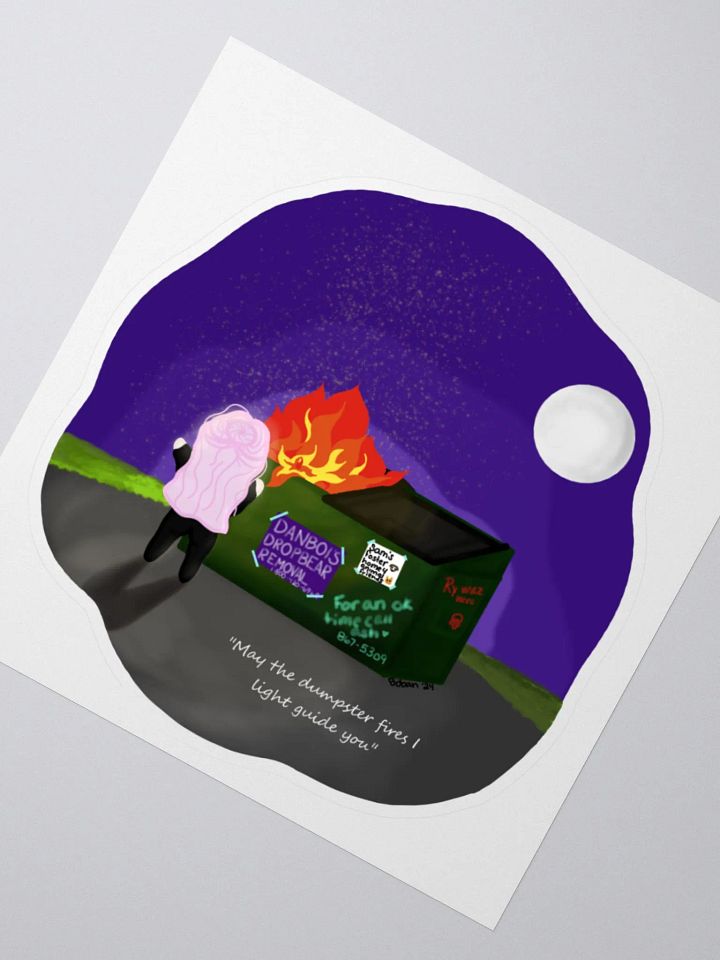 Dumpster Fire Bobeans Sticker product image (3)